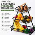 LUNÉA HOME Kitchen Counter Fruit Storage Rack | Space Saving Organizer