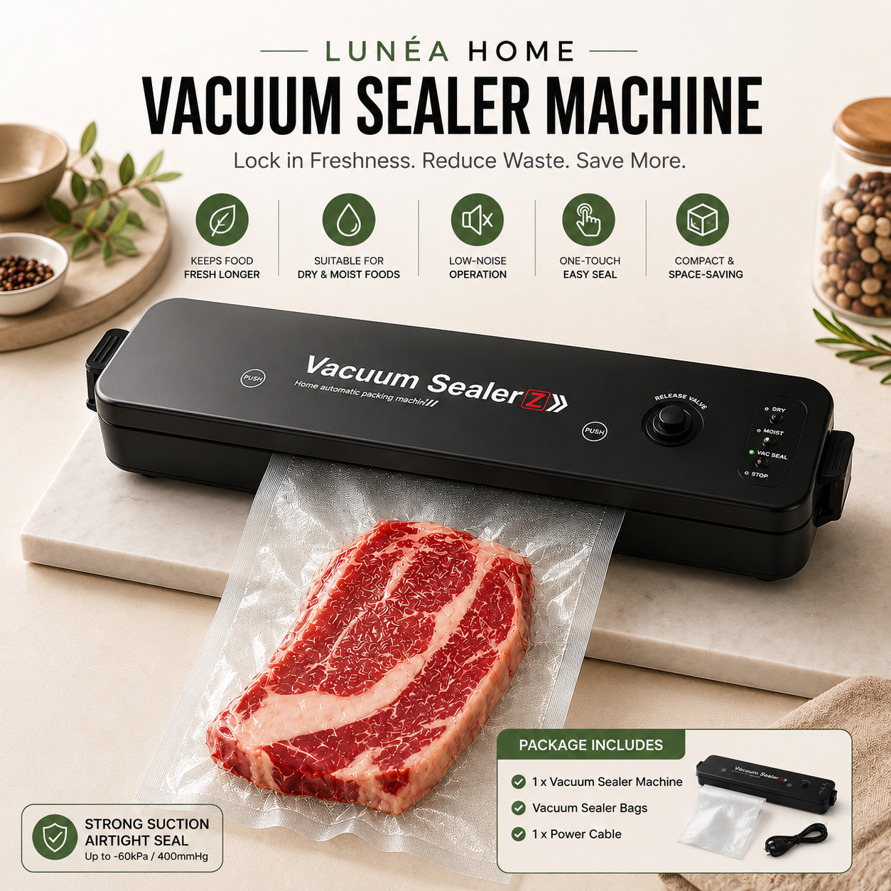 LUNÉA HOME Vacuum Sealer Machine