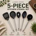 LUNÉA HOME 5-Piece Kitchen Utensil Set